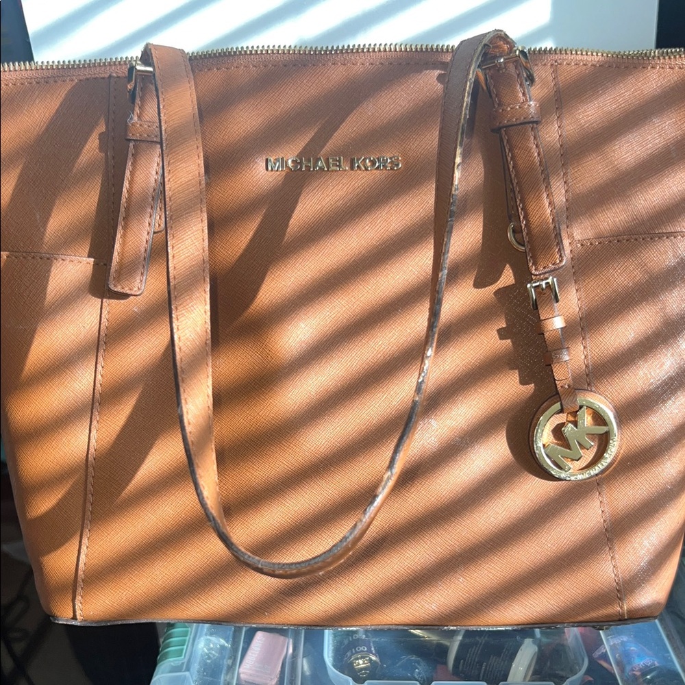 Michael Kors Brown Leather Tote